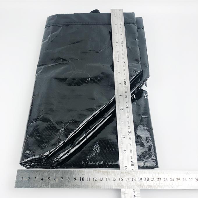 リサイクルされた良質は防水PPポリプロピレンによって編まれた袋の洗濯の貯蔵を運ぶ移動袋を薄板にした